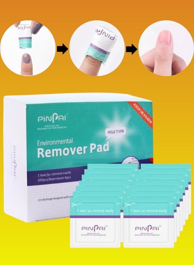 بينباي 200 قطعة مناديل مبللة لإزالة طلاء الأظافر وخالية من القسوة ونقعها - Image 1