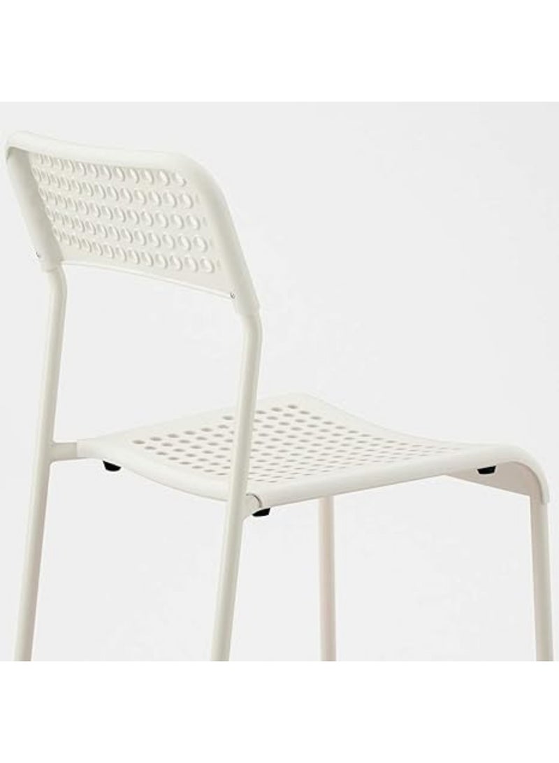Generic A Set of Dining Chairs with a Modern Design for Home and Office Consisting of 4 Seats White Color  - Image 5