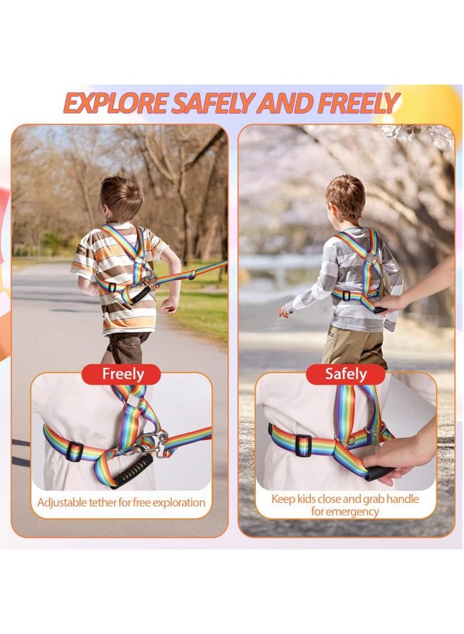 JXM Safety Harness Leash for Big Kids (6-12yrs) with Grab Handle, Secure Walking Leash with Tether for Autism, Special Needs, Active ADHD ASD Child, Adjustable Autism Elopement Harness with Pouch - Image 3