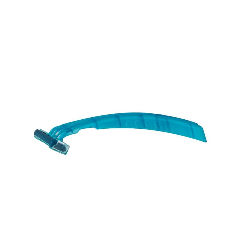 Triple Play Personal Razor with Lubricating Strip Single Edge Triple Blade Teal 10 per Box DR3886