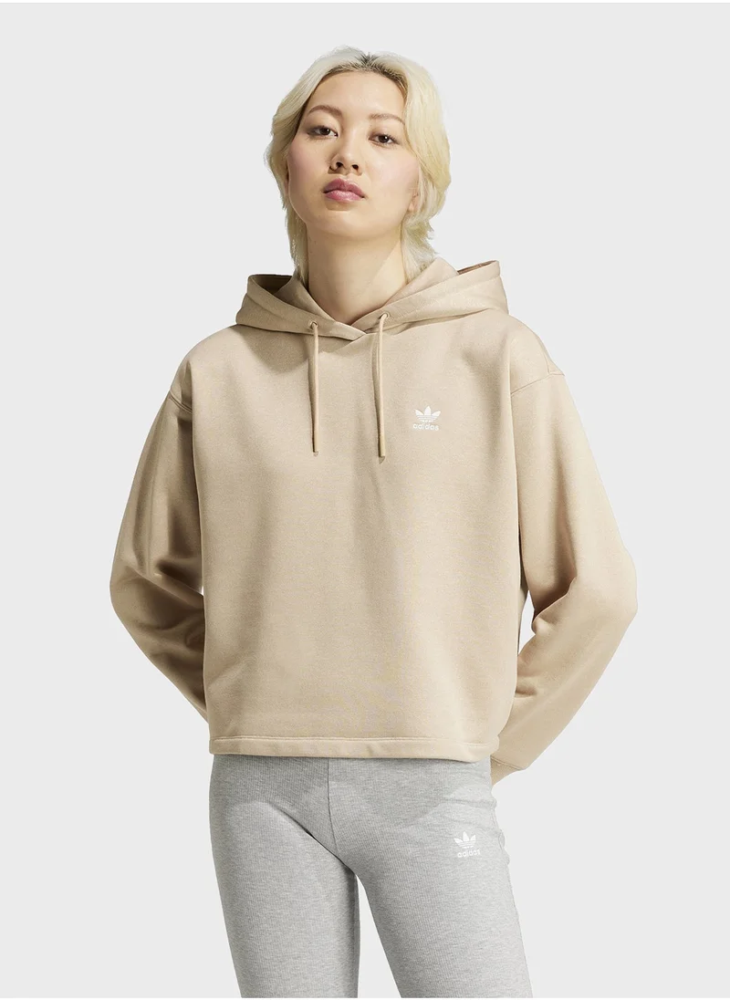 adidas Originals Trefoil Cropped Hoodie