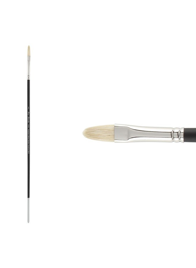 Creative Mark Pro Stroke Premium White Chungking Hog Bristle Artist Paint Brush - Filbert # 3 - Natural Bristle Brush w/Great Control Suitable for Oils, Watercolors, Acrylics, Alkyds, Caseins - Image 2