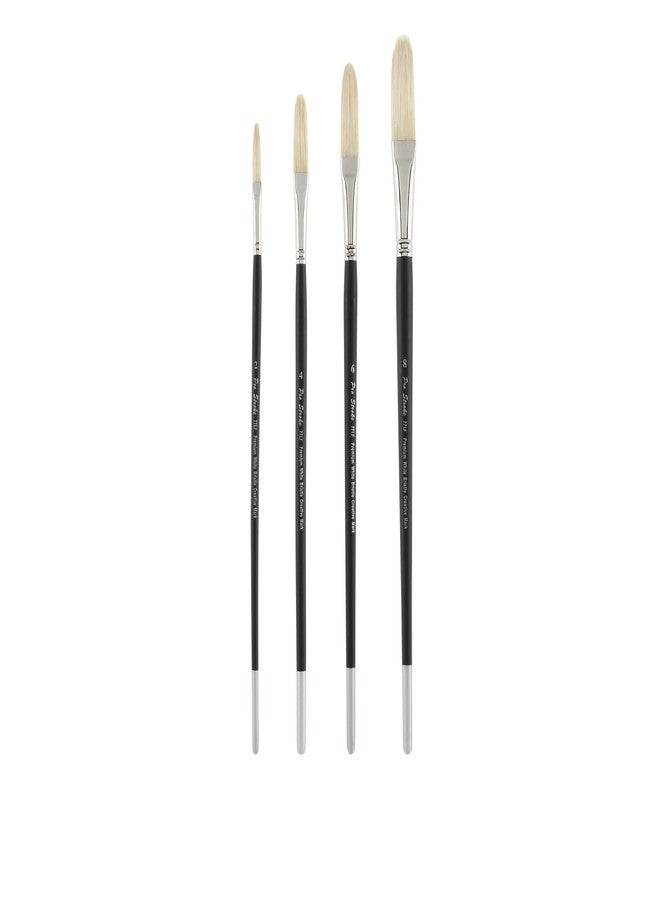 Creative Mark Pro Stroke Premium White Chungking Hog Bristle Artist Paint Brush - Filbert # 3 - Natural Bristle Brush w/Great Control Suitable for Oils, Watercolors, Acrylics, Alkyds, Caseins - Image 4