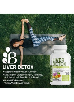 Bronson Liver Detox Advanced Detox & Cleansing Formula Supports Health Liver Function with Milk Thistle, Dandelion Root, Turmeric, Artichoke Leaf & More, Non-GMO, 60 Vegetarian Capsules  - Image 3