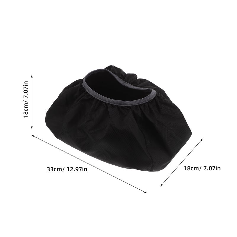 Black Waterproof Backpack Bottom Cover for Travel Protection and Anti Stain Durable Shield - Image 2