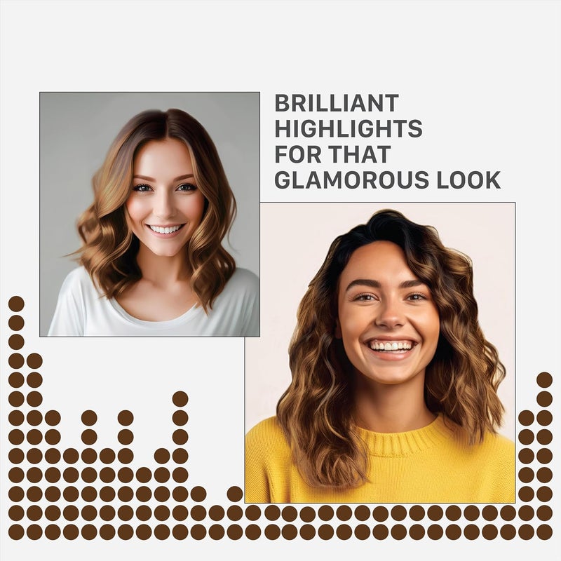 Streax مجموعة تلوين الشعر ستريكس مع تسليط الضوء - بني كابتشينو - عبوة من 1 - غنية بجوز الهند وزيت الأركان - للنساء - سهلة الاستخدام وذات ألوان غنية وحيوية لتطبيق DIY - Image 2