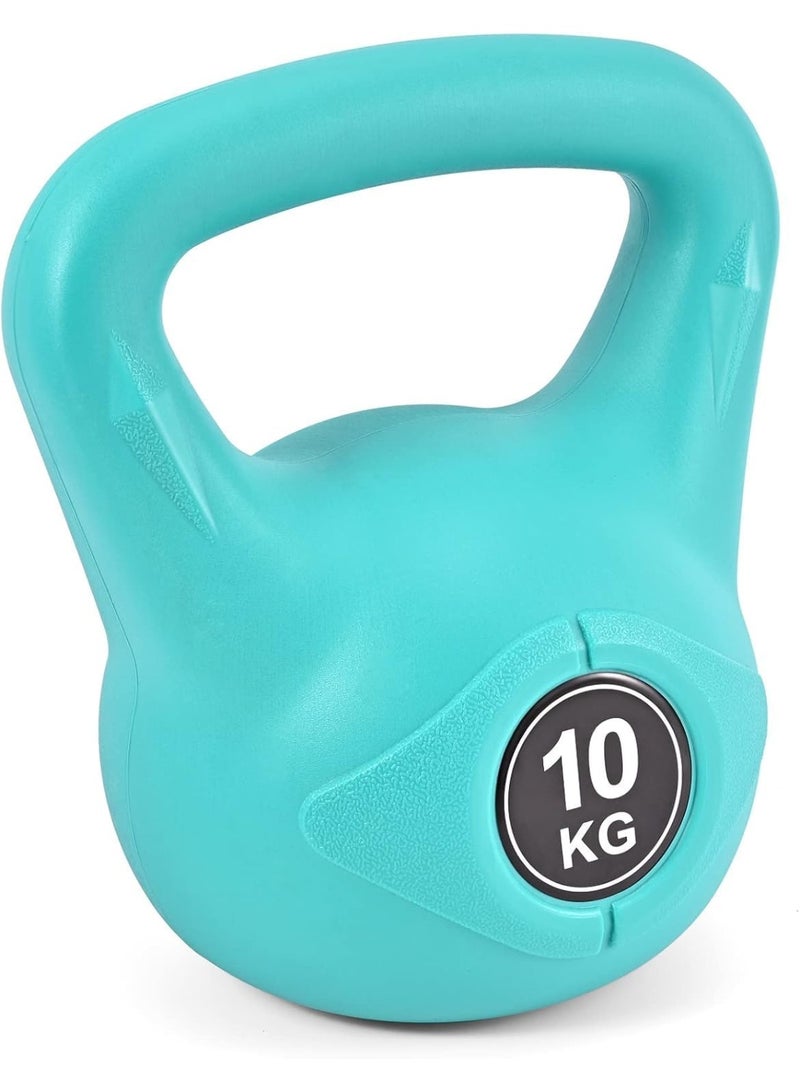 Generic 10kg Multicolor Dumbbell Kettlebell Ball with Handle for Strength Training, Gym Fitness, Bodybuilding and Home Sports Training - Image 1