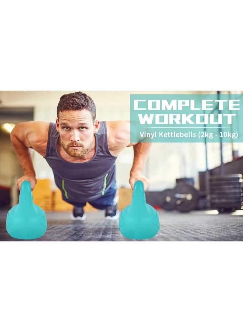 Generic 10kg Multicolor Dumbbell Kettlebell Ball with Handle for Strength Training, Gym Fitness, Bodybuilding and Home Sports Training - Image 3