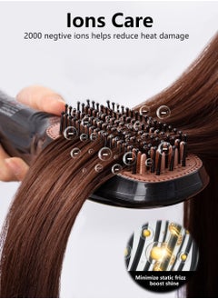 VOGMAX Professional Negative Ions Hot Air Brush One Step Blow Dryer Comb Suitable for Straight and Curly Hair Achieve Salon Styling  - Image 3