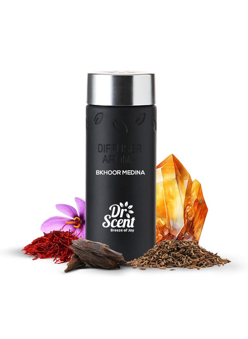 Dr Scent Dr Scent Diffuser Aroma Bakhoor Medina - Infused with the finest natural ingredients saffron, oud, amber, rose, vanilla, and pink pepper | Perfect for Offices, Homes, Shops, Hotel Rooms & Small Lobbies  - Image 2
