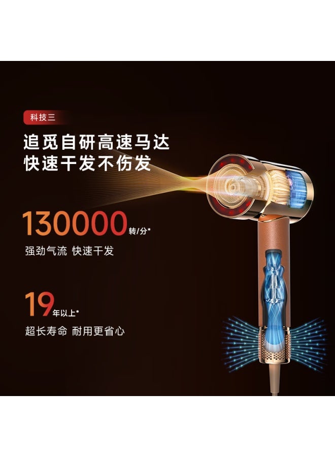 Dreame Zhuimi X20 Pro Full-head Hair Care Blower, Mist Essence, Red Light Penetration, Platinum Negative Ion Luxury Hair Care, Low-noise Electric Hair Dryer, Mingri Jin, Qixi Valentine's Day Gift - Image 3
