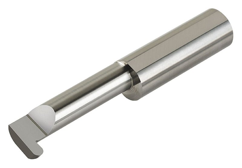 FR-087-8 Grooving Tool, .087" Width, .100" Proj, .397" Min Bore Dia, 1/2" Max Bore Depth, 3/16" Offset, 3/8" Shank Dia, 2-1/2" OAL, Uncoated