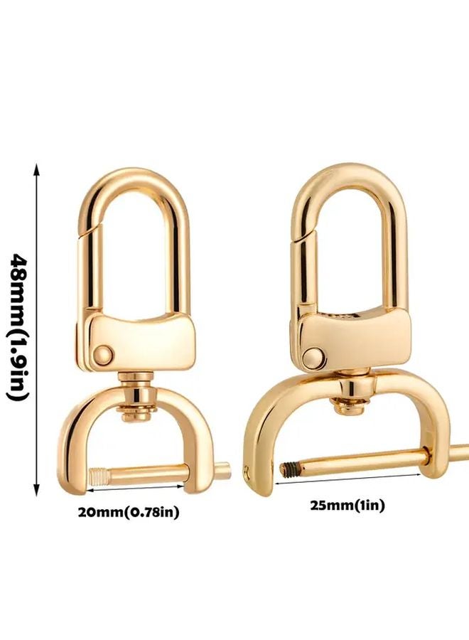 2pcs 20mm Gunmetal Snap Hook Clasps 360 Rotating Swivel Lock Adjustable Screw Hook - Image 4