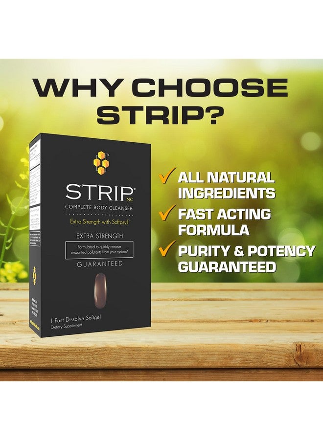 Wellgenix Strip NC Complete Body Cleanser, Premium Body Cleanse, Herbal Detox Cleanse to Flush Your System, One Hour Toxin Removal, 1 Fast Acting Softgel - Image 3