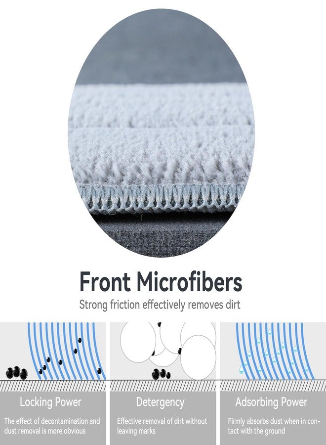 POPMOP 5 Pack Replacement Pads, Compatible with POPMOP Mop and Bucket Set - Microfiber Flat Mop Pads for All 13" X 4.9" Squeeze Flat Floor Mop - Washable Pads Replacement - Image 5