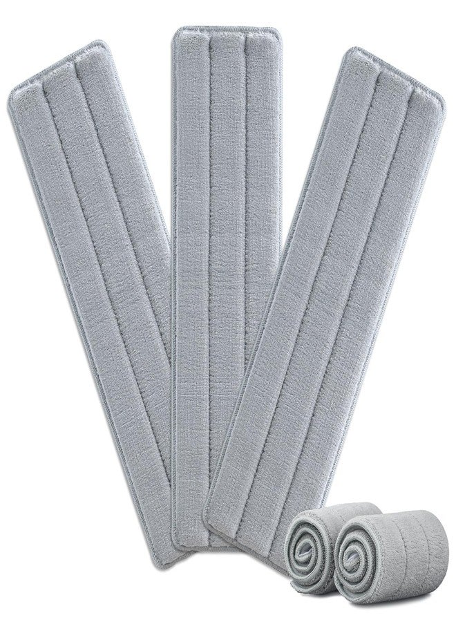 POPMOP 5 Pack Replacement Pads, Compatible with POPMOP Mop and Bucket Set - Microfiber Flat Mop Pads for All 13" X 4.9" Squeeze Flat Floor Mop - Washable Pads Replacement - Image 2
