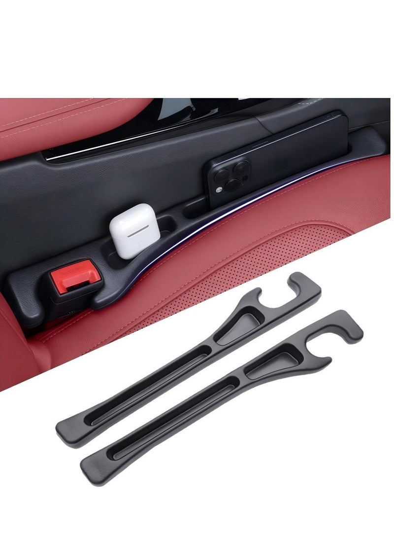 Ceamere Car Seat Gap Filler, 2 PCS No-Drop Seat Side Gap Seam Filler Organizer, Universal Fit Fill The Gap Between Seat & Console, Car Accessories for Car, SUV, Truck - Image 1