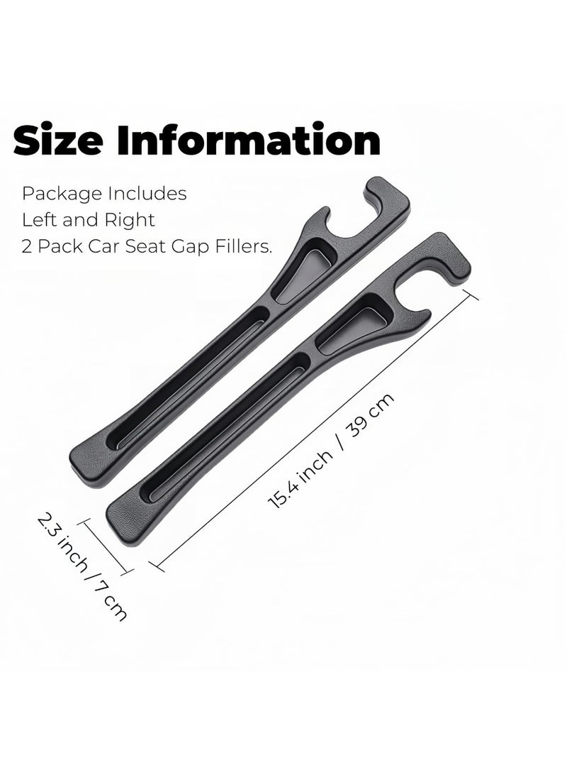 Ceamere Car Seat Gap Filler, 2 PCS No-Drop Seat Side Gap Seam Filler Organizer, Universal Fit Fill The Gap Between Seat & Console, Car Accessories for Car, SUV, Truck - Image 4