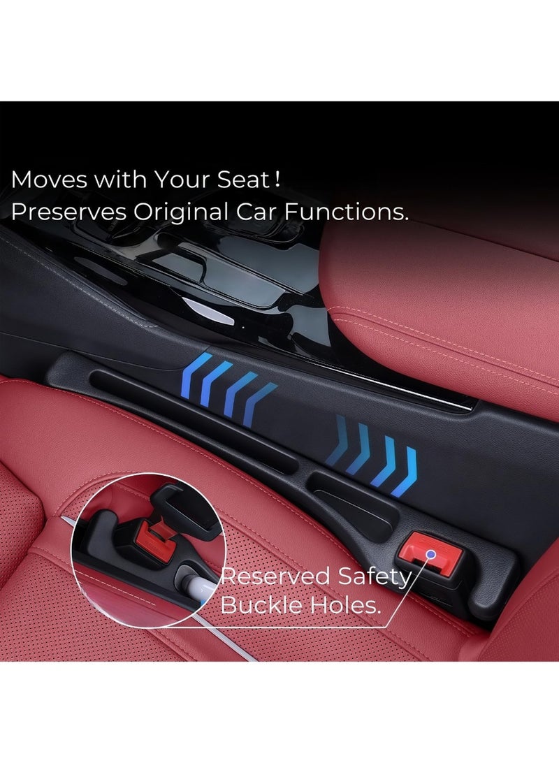 Ceamere Car Seat Gap Filler, 2 PCS No-Drop Seat Side Gap Seam Filler Organizer, Universal Fit Fill The Gap Between Seat & Console, Car Accessories for Car, SUV, Truck - Image 3
