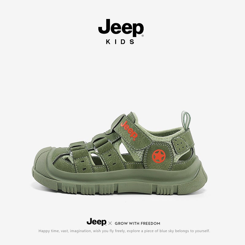 Jeep Boys' Shoes New Sandals Closed-Toe Non-Slip Summer Beach Shoes Girls' Baby Lightweight Children'S Shoes - Image 2