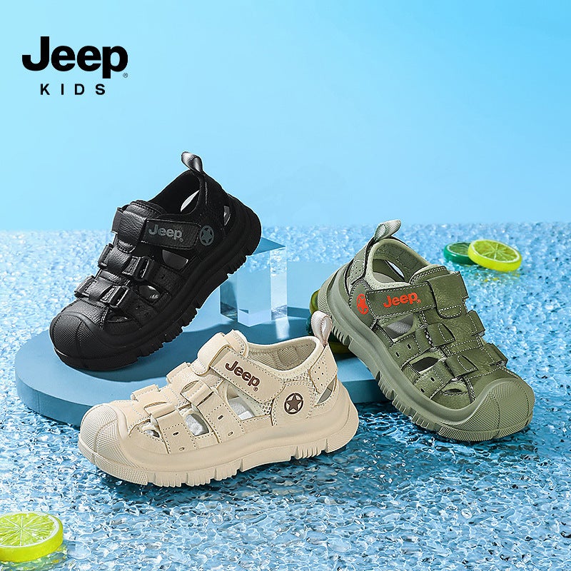 Jeep Boys' Shoes New Sandals Closed-Toe Non-Slip Summer Beach Shoes Girls' Baby Lightweight Children'S Shoes - Image 3