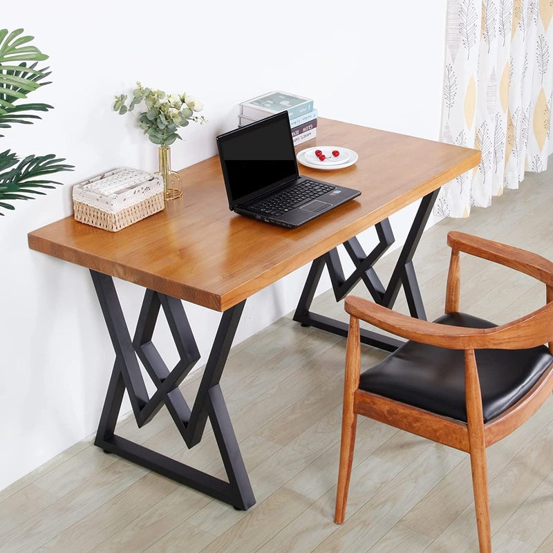 PRAMUKH FASHION PRAMUKH FASHION Modern Heavy Duty Tall Black Metal Iron Desk Legs Rise Bench Furniture Legs for Coffee Table Dining Legs Pack of 2  - Image 5