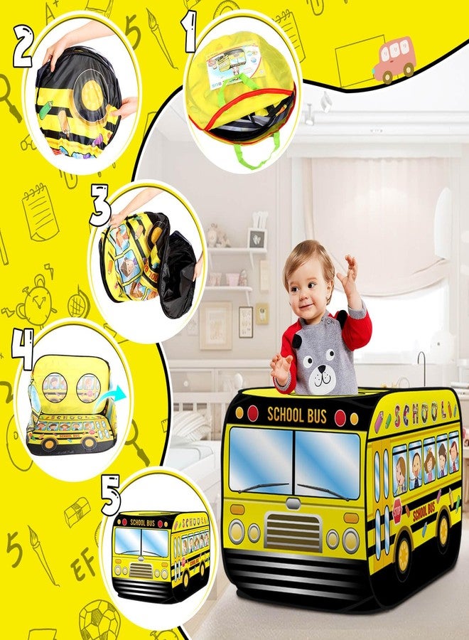 Britik Pop Up Playhouse Children's Tent Toy Foldable Children's Play House Tent Indoor Outdoor Garden Play Tent Gifts for 3-8 Years Children Baby Girl Boy Birthday Gift Ideas - Image 2