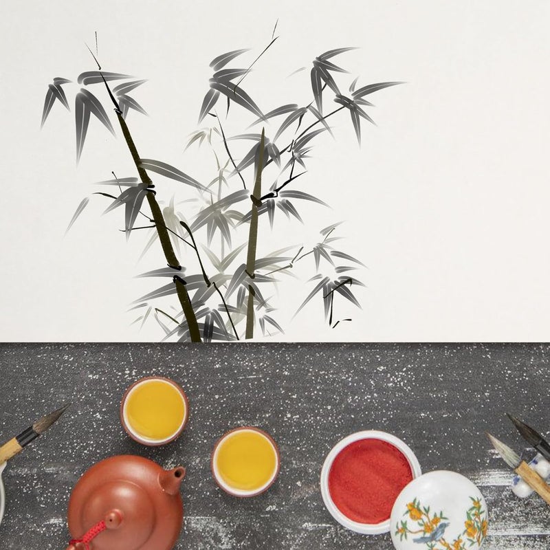 BCOATH Thick White Chinese Xuan Paper Roll 40cm X 25m Half Raw Half Ripe Rice Paper Sheets for Calligraphy Painting and Brush Ink Art Practice - Image 5