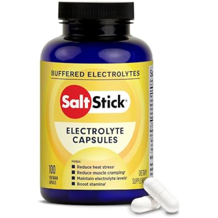 SaltStick Electrolyte Capsules with Vitamin D | Salt Pills with Electrolytes for Running, Endurance Sports Nutrition, Running Supplements | 100 Count Electrolyte Pills - Image 1