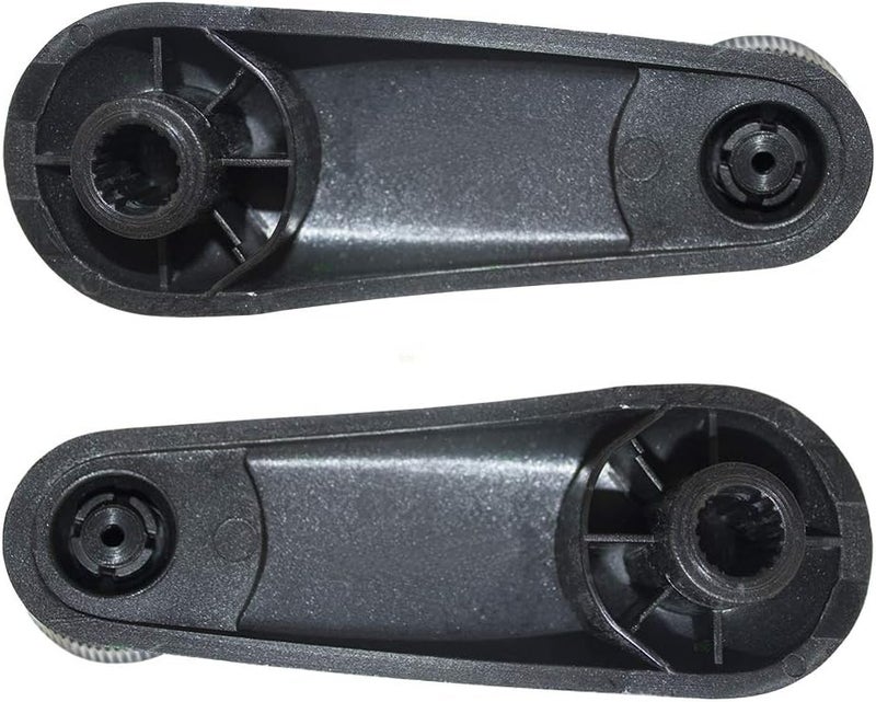 Brock Replacement Driver and Passenger Side Black Manual Window Crank Handles Set - Image 2