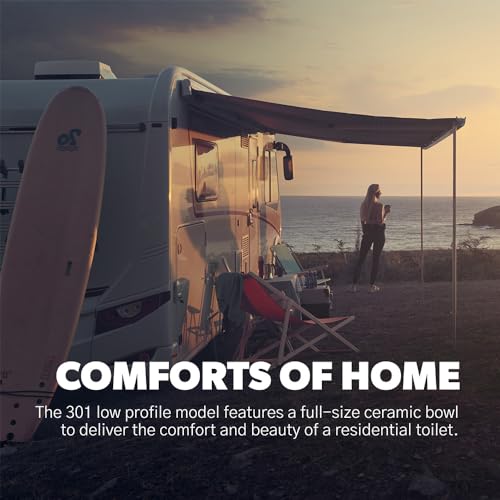 Dometic 301 Low Profile Toilet for RV, White - Image 5