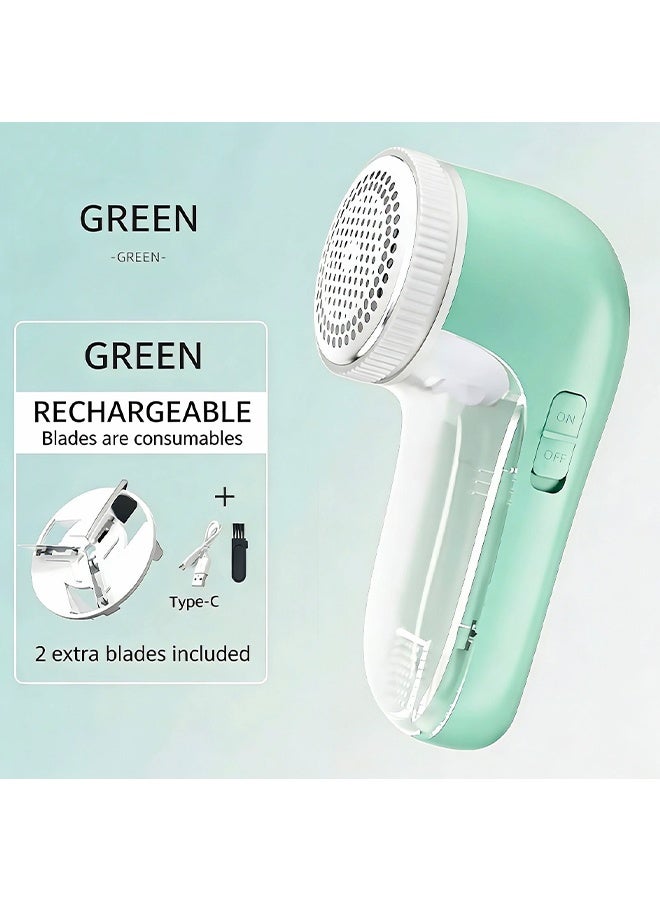 Fabric Shaver Rechargeable Lint Remover with and Electrostatic Brush - Image 1