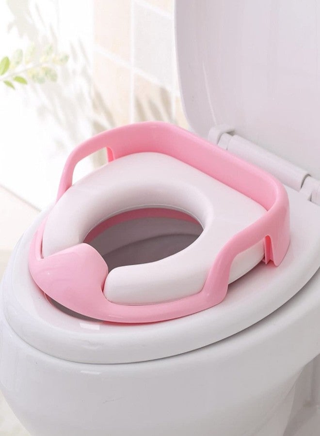 Kienlix Baby Toilet seat Safe Soft Training seat Potty Sitting Ring with Handles Bathroom Trainer closestool Cover-Random Color - Image 2