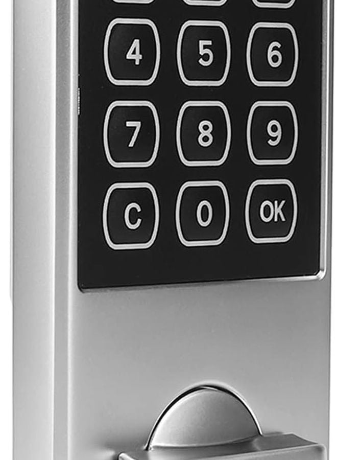 Vertical Style Electronic Keyless Password Code Lock with Auto Alarm for Cabinet Office Home - Image 1