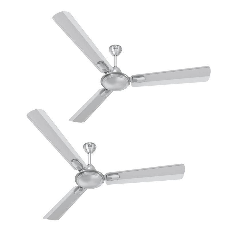 Polycab Zoomer Prime High Speed 1200 mm 1 star rating Ceiling Fan Matallic Cool GreyPack of 2