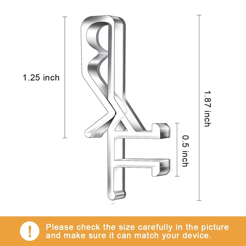 Takngjd 12 PCS Hidden Channel Valance Clips, 1-7/8inch Clear Plastic Blinds Clips for Valance with a Groove in The Back - Image 4