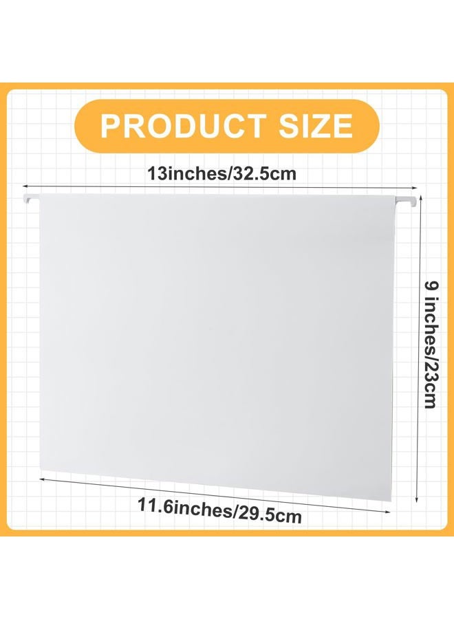 Tellingyou 25 Count White Hanging File Folders with Tabs, Letter Size, Reinforced Hanging Folders Organizer, Standard File Folders for Filing Cabinet Home File, Office, School Desktop File Storage - Image 2