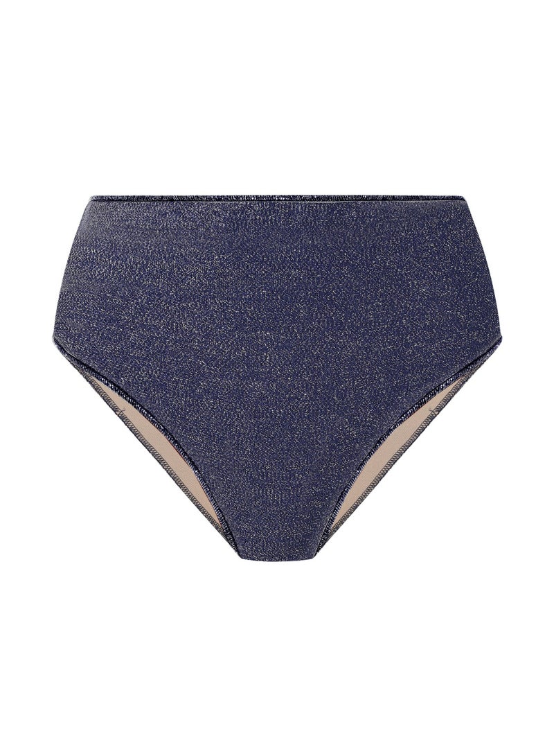 Peri Glitter High Rise Bikini Briefs Navy Blue - Image 5