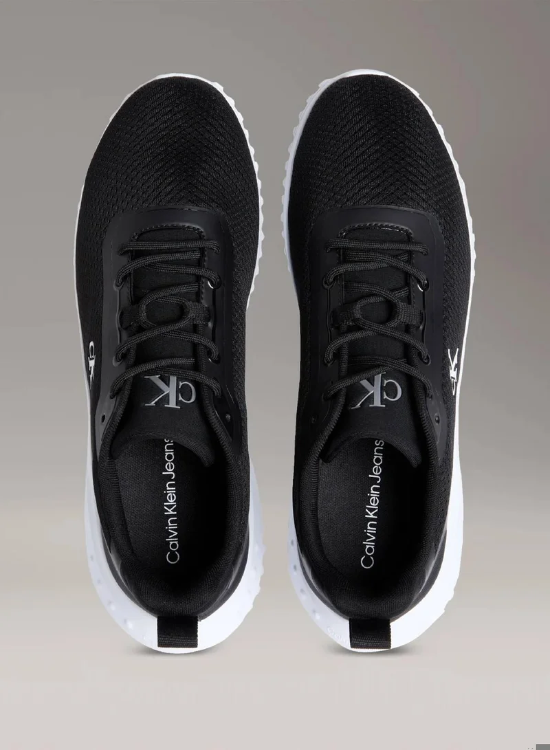 Calvin Klein Jeans Black/Bright White Mesh Trainers for Men | Best Price UAE