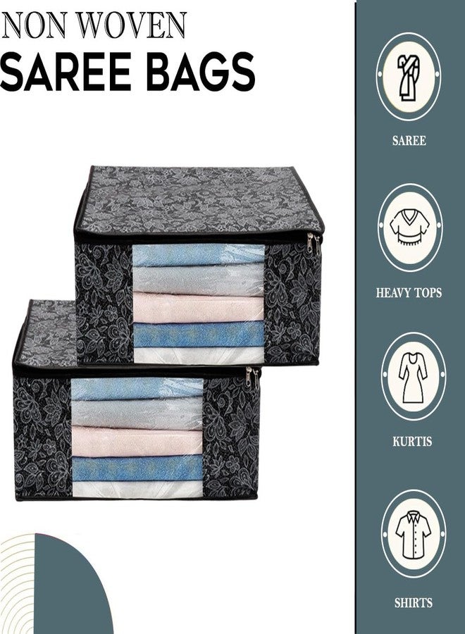 SHAPING FABRIC Garment Cover Non-Woven 90 GSM with Transparent Window & Double Metal Zipper - Pack of 10 | Dustproof Clothes Storage Bag for Sarees, Suits, Jackets, Shirts SBXLRL152493517524148525116 - Image 2