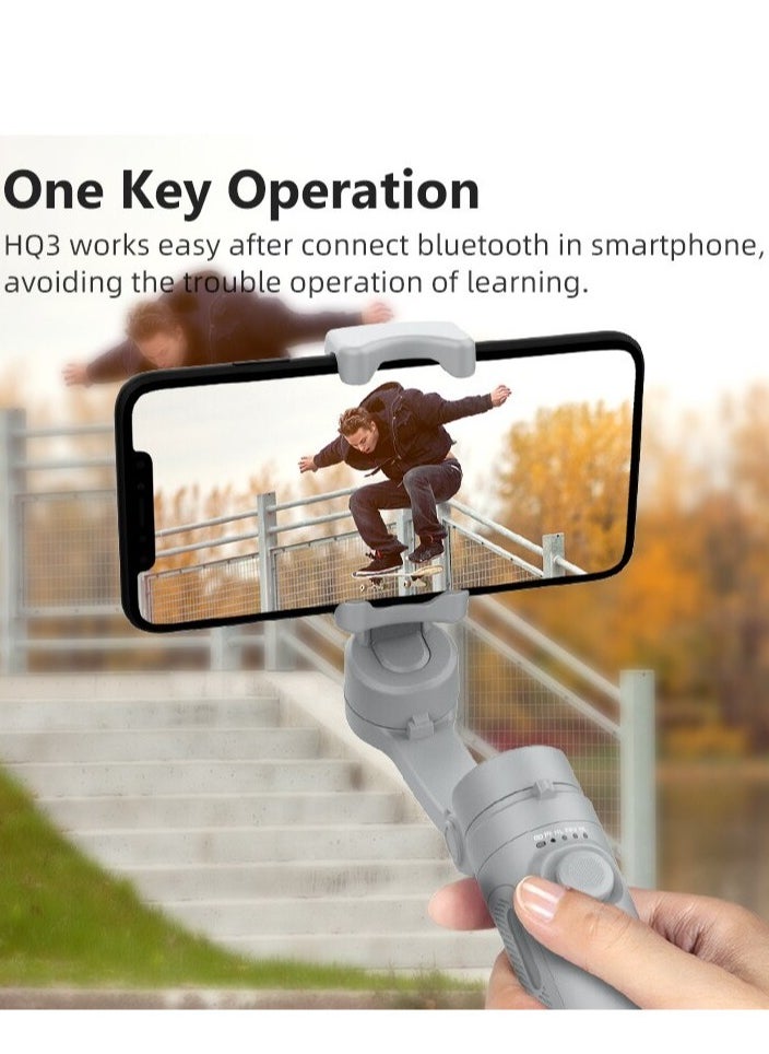 3-Axis Gimbal Stabilizer for Smartphone Foldable Handheld Phone Video Record Vlog Anti-Shake Stabilizer for iPhone Android