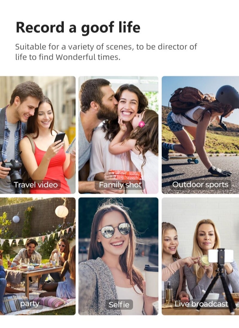 3-Axis Gimbal Stabilizer for Smartphone Foldable Handheld Phone Video Record Vlog Anti-Shake Stabilizer for iPhone Android