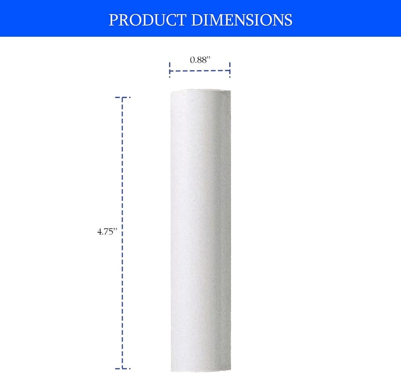 Ciata - 12 Pack - 4.75 inch White Plastic Candle Covers with 13/16 inch Inside Diameter and 7/8 inch Outside Diameter (4.75 inch, White) - Image 4