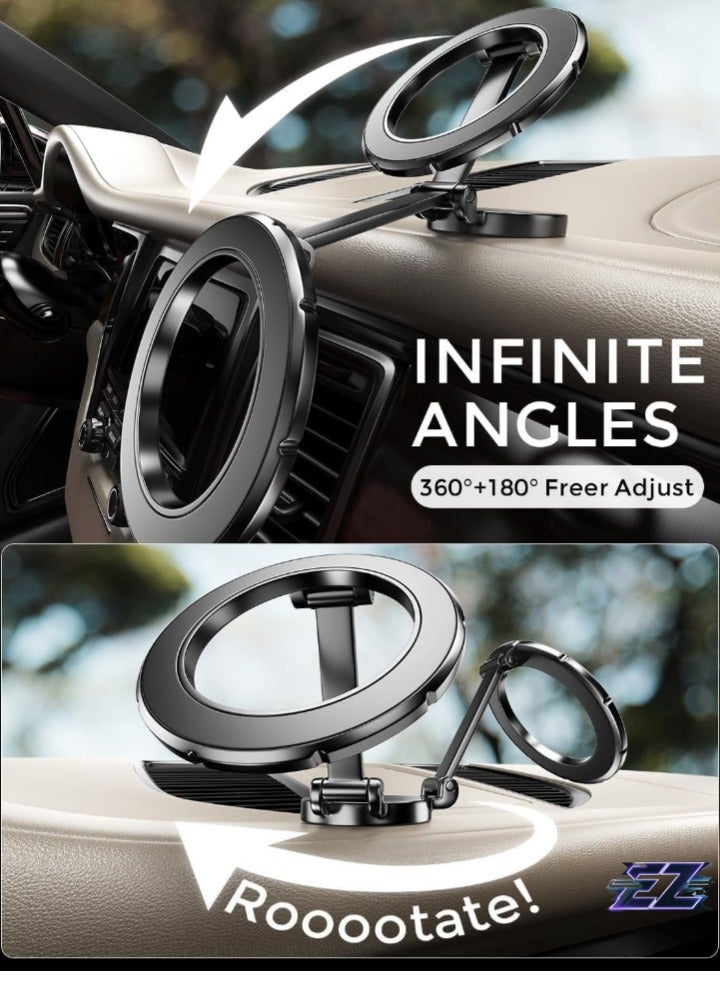 ELTRAZONE Magnetic Mobile Holder – Black Car Phone Mount for Secure and Convenient Use - Image 2