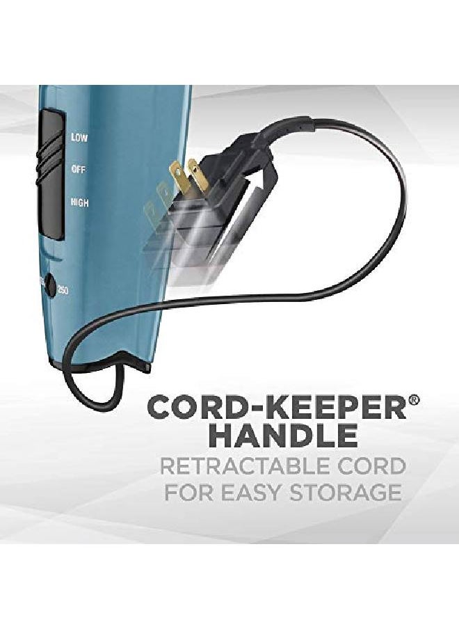 1875 Watt Cord Keeper Travel Hair Dryer With Folding Handle And Retractable Cord Teal Blue - pzsku/Z16DECF24A3C14BD2D3DBZ/45/_/1659519587/b2bcf124-eb55-468b-8fcd-317c70ef8ed0