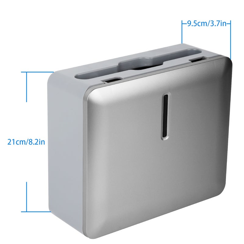 Touchless Paper Towel Dispenser Wall Mount: Silver, Lockable Access, Visual Window - Jam-free Arc Paper Outlet for Commercial Use - Image 5