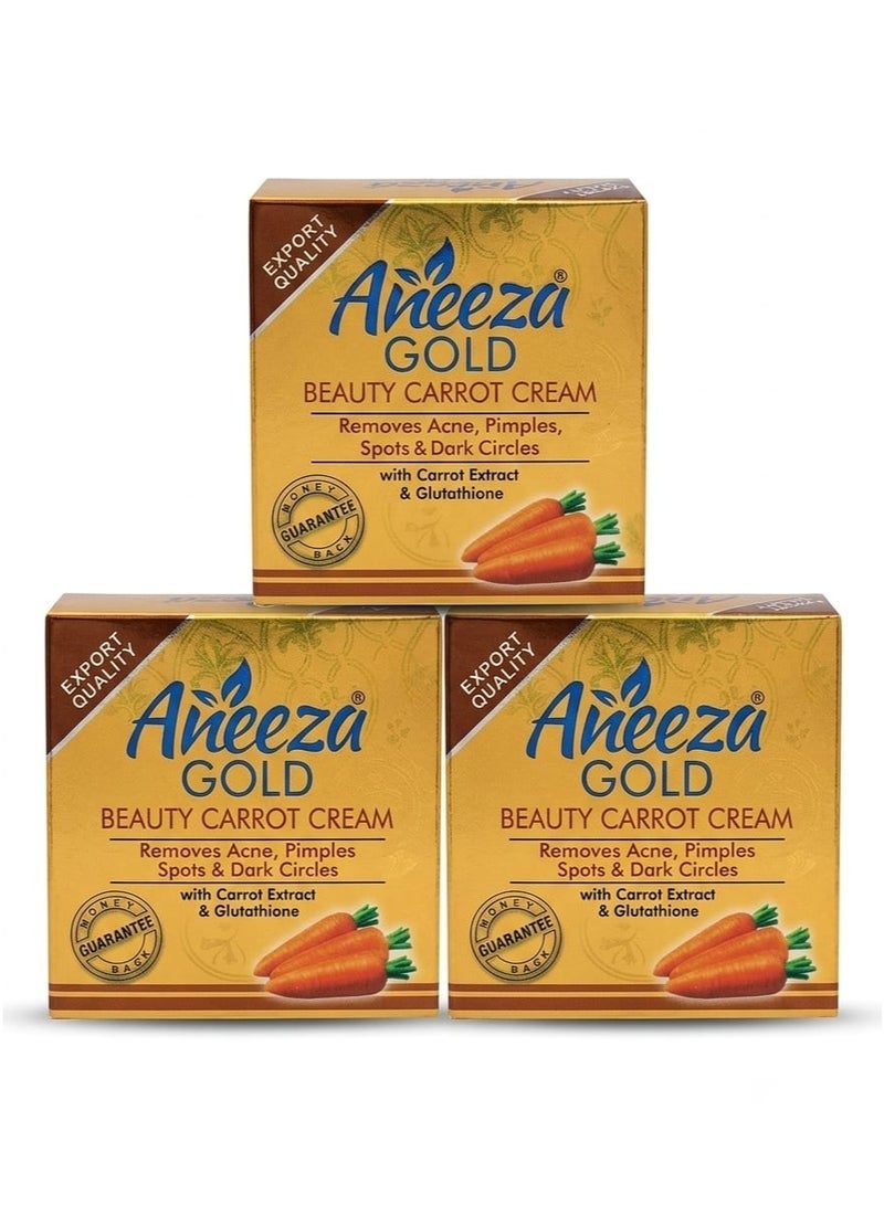 Beauty Carrot Cream for removing acne, pimples, spots and dark circles 3pcs