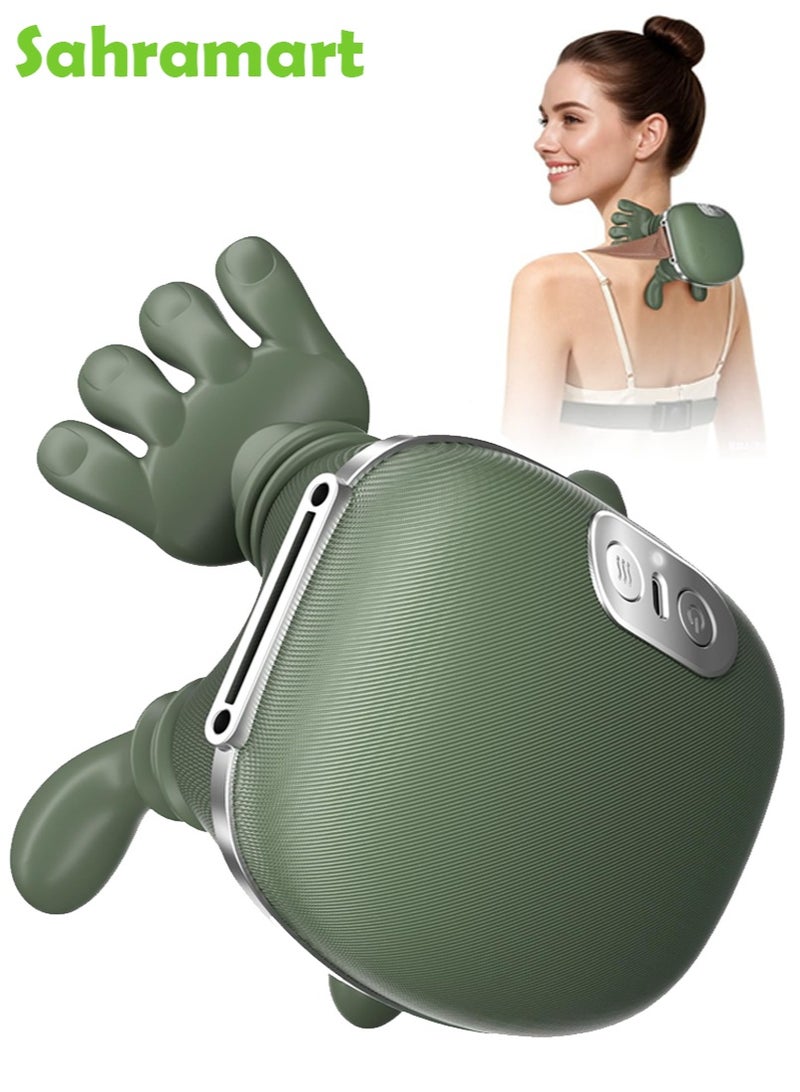 Sahramart 4D Neck and Shoulder Heat Massager, Wireless Portable Neck Massager, Relieves Muscle Pain, Simulates Deep Tissue Massage of Human Hand, Ideal Gift - Image 1