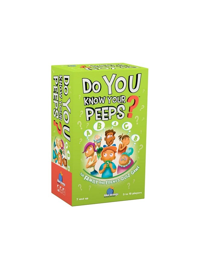 blue orange Social Tabletop Game, Kids Teens Adults Friends Family Game Nights, Conversation Starter Ice Breaker Quiz Party Game, All Ages, 3 to 10 Players, Do You Know Your Peeps? by Blue Orange Games - Image 1