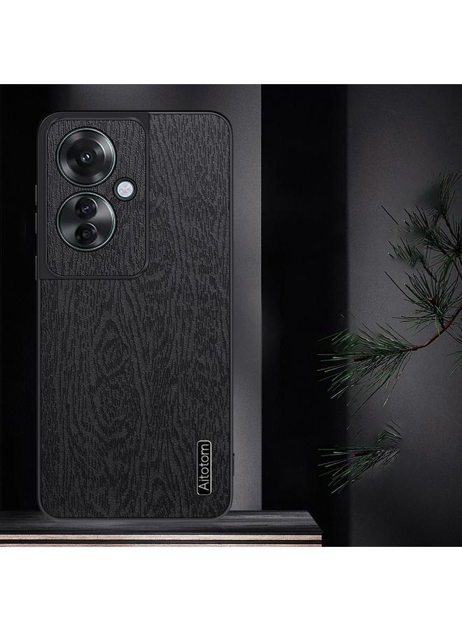 S-TOP Case For OPPO Reno11 F Tree Bark Leather Shockproof Phone Case - Image 2